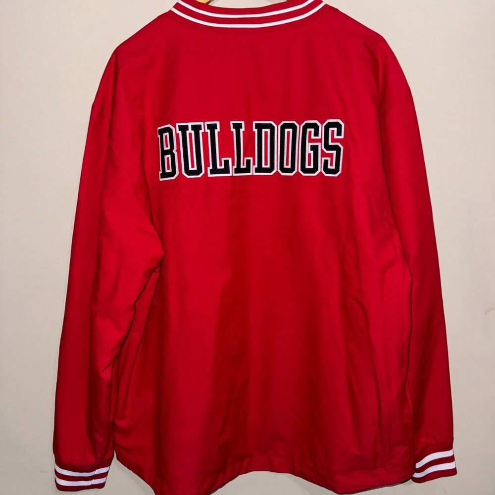 Champion Vintage GMC Georgia Military College Bulldogs V-Neck Sweatshirt Mens - Picture 2 of 13